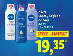 Lidl Nivea Lapte / Loţiune de corp Ofertă