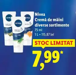 Lidl Nivea Cremă de mâini Ofertă