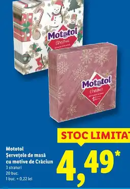 Lidl Mototol Şervețele de masă cu motive de Crăciun Ofertă