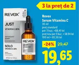 Lidl Revox Serum Vitamina C Ofertă