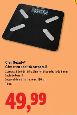 Lidl Cien Beauty Cântar cu analiză corporală Ofertă