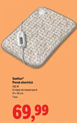 Lidl Sanitas Pernă electrică Ofertă