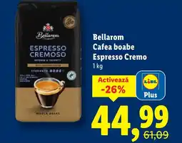 Lidl Bellarom Cafea boabe Espresso Cremo Ofertă