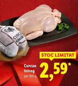 Lidl Curcan întreg Ofertă
