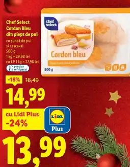 Lidl Chef Select Cordon Bleu din piept de pui Ofertă