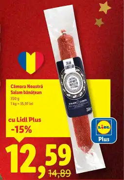 Lidl Cămara Noastră Salam bănăţean Ofertă