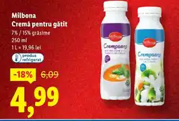 Lidl Milbona Cremă pentru gătit Ofertă