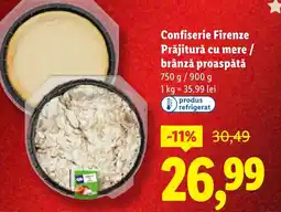 Lidl Confiserie Firenze Prăjitură cu mere/ brânză proaspătă Ofertă