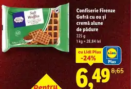 Lidl Confiserie Firenze Gofră cu ou și cremă alune de pădure Ofertă
