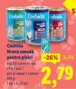 Lidl Coshida Hrană umedă pentru pisici Ofertă