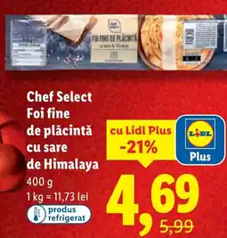 Lidl Chef Select Foi fine de plăcintă cu sare de Himalaya Ofertă
