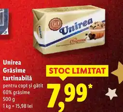 Lidl Unirea Grăsime tartinabilă Ofertă