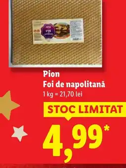 Lidl Pion Foi de napolitană Ofertă