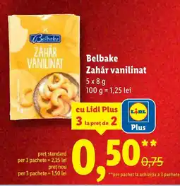 Lidl Belbake Zahăr vanilinat Ofertă