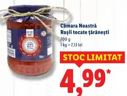 Lidl Cămara Noastră Roşii tocate țărăneşti Ofertă