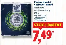 Lidl Cămara Noastră Castraveţi murați Ofertă