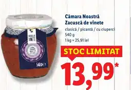 Lidl Cămara Noastră Zacuscă de vinete Ofertă