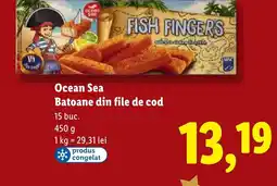 Lidl Ocean Sea Batoane din file de cod Ofertă