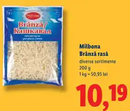 Lidl Milbona Brânză rasă Ofertă
