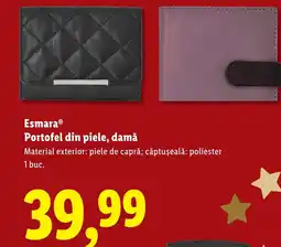 Lidl Esmara Portofel din piele, damă Ofertă