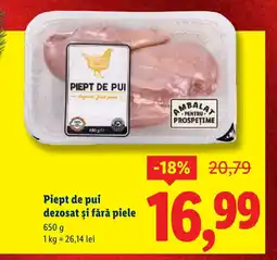 Lidl Piept de pui dezosat şi fără piele Ofertă