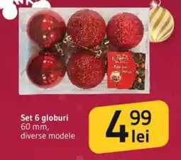 Supeco Set 6 globuri 60 mm Ofertă