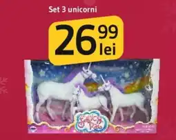 Supeco Set 3 unicorni Ofertă
