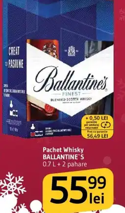 Supeco Pachet Whisky BALLANTINE`S Ofertă