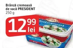 Supeco Brânză cremoasă de vacǎ PRESIDENT Ofertă