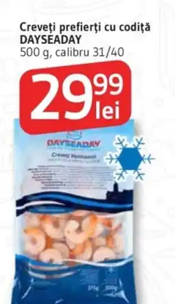 Supeco Creveţi prefierţi cu codiţă DAYSEADAY Ofertă