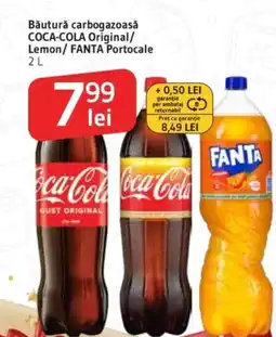Supeco Băutură carbogazoasă COCA-COLA Original/ Lemon/ FANTA Portocale Ofertă