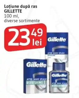 Supeco Loţiune după ras GILLETTE Ofertă
