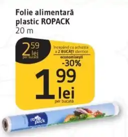 Supeco Folie alimentară plastic ROPACK 20 m Ofertă