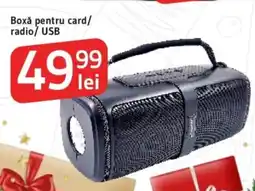 Supeco Boxă pentru card/ radio/ USB Ofertă