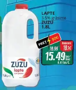 Diana Supermarket LAPTE 3.5% grăsime ZUZU Ofertă