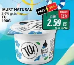 Diana Supermarket Iaurt natural 3.6% grăsime TU Ofertă