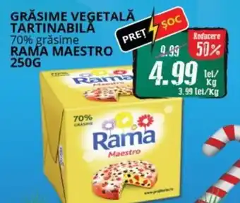 Diana Supermarket Grăsime vegetală tartinabilă 70% grăsime RAMA MAESTRO Ofertă
