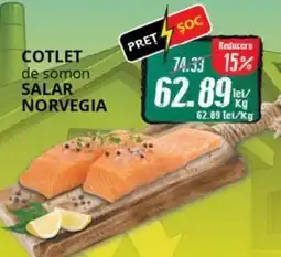 Diana Supermarket Cotlet de somon salar norvegia Ofertă