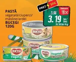 Diana Supermarket Pastă vegetală/ciuperci/ măsline/ardei BUCEGI Ofertă
