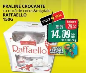 Diana Supermarket Praline crocante cu nucă de cocos&migdale RAFFAELLO Ofertă