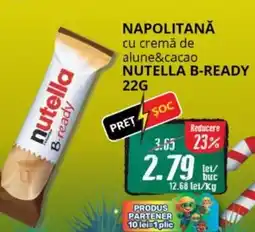 Diana Supermarket Napolitană cu cremă de alune&cacao NUTELLA B-READY Ofertă