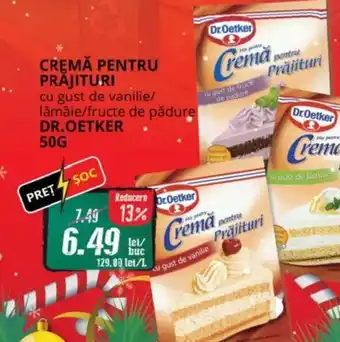 Diana Supermarket Cremă pentru prăjituri cu gust de vanilie/ lămâie/fructe de pădure DR.OETKER Ofertă