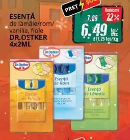 Diana Supermarket Esentă de lămâie/rom/ vanilie, fiole DR. OETKER Ofertă