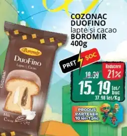 Diana Supermarket Cozonac duofino lapte si cacao BOROMIR Ofertă
