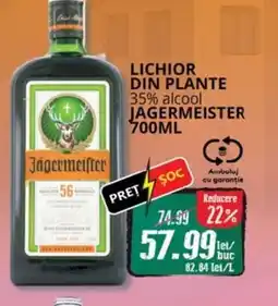 Diana Supermarket Lichior din plante 35% alcool jagermeister Ofertă