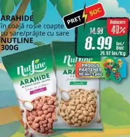 Diana Supermarket Arahide în coajă roşie coapte cu sare/prăjite cu sare NUTLINE Ofertă