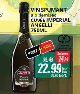Diana Supermarket Vin spumant alb demisec cuvée imperial angelli Ofertă