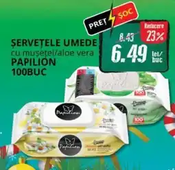 Diana Supermarket Șervețele umede cu musețel/aloe vera PAPILION Ofertă