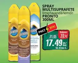 Diana Supermarket Spray multisuprafețe lime/lavandǎ/lemon PRONTO Ofertă