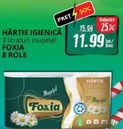 Diana Supermarket Hârtie igienică 3 straturi museţel foxia Ofertă